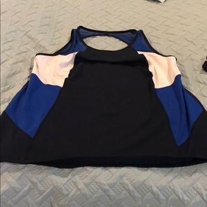 Workout Tank Navy, White, Bright Blue 18/20